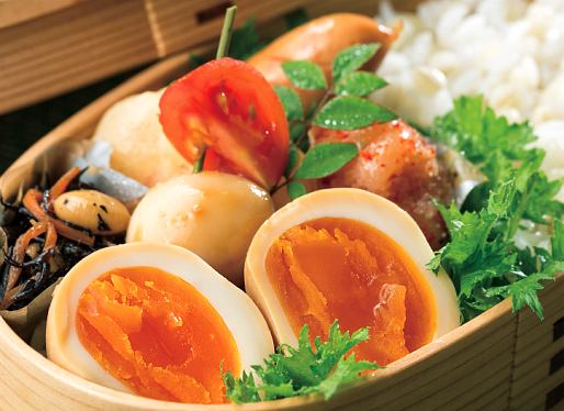 味噌味付け卵の調理例